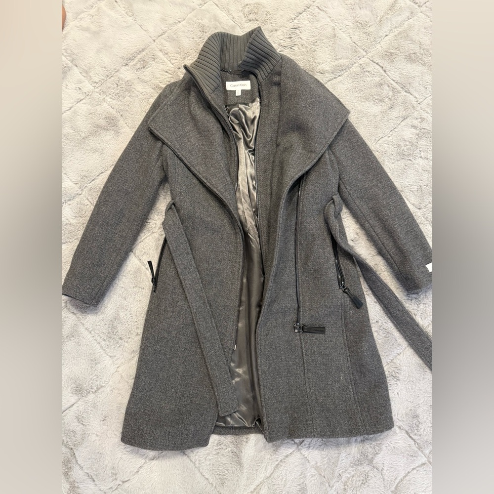 Calvin Klein coat, size Small, gray